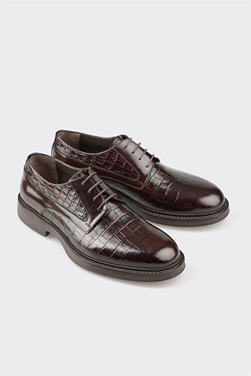 Elle Siyah Erkek Deri Klasik Ayakkabı LUCIMI - Görsel 3