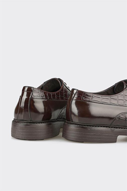 Elle Siyah Erkek Deri Klasik Ayakkabı LUCIMI - Görsel 6