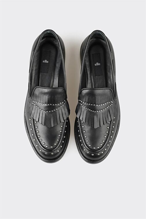 Elle Siyah Kadın Deri Loafer PATRE - Görsel 9