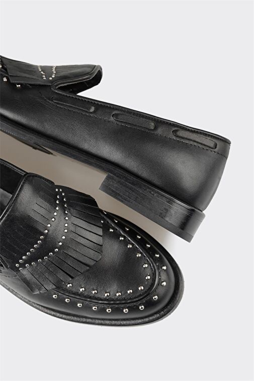 Elle Siyah Kadın Deri Loafer PATRE - Görsel 11