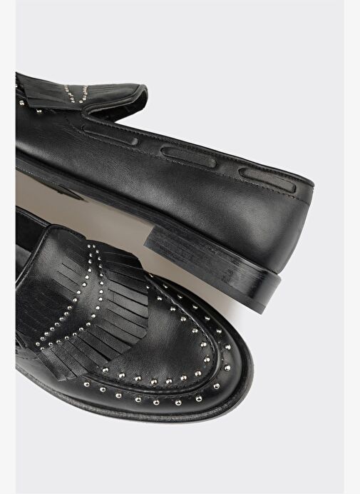 Elle Siyah Kadın Deri Loafer PATRE - Görsel 10
