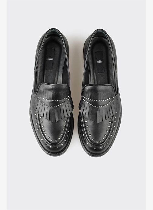 Elle Siyah Kadın Deri Loafer PATRE - Görsel 8