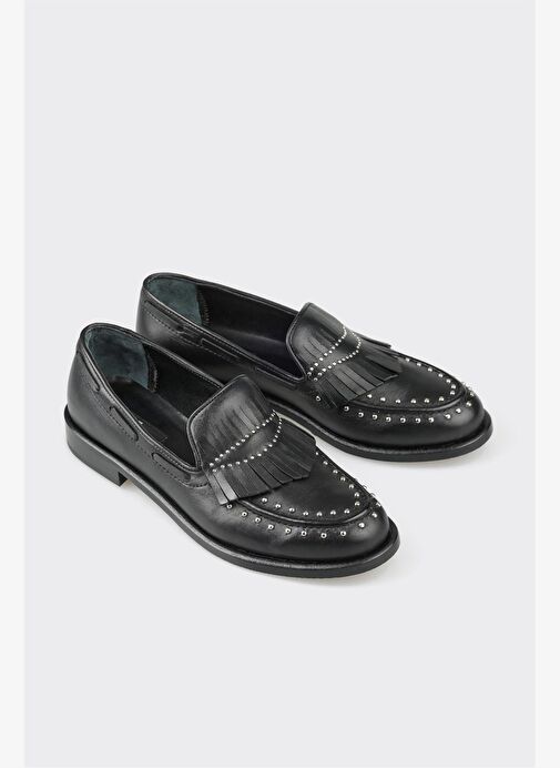 Elle Siyah Kadın Deri Loafer PATRE - Görsel 5