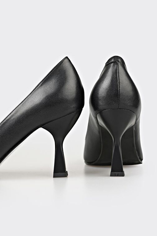 Elle Kahverengi Kadın Deri Stiletto ESMANDE-2 - Görsel 4