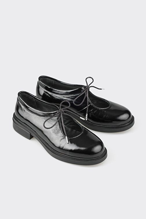 Elle Elle Siyah Kadın Rugan Klasik Ayakkabı EMORBA | Boyner Siyah - 3. görsel