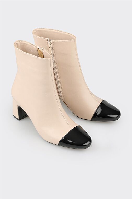 Ekru Kadın Klasik Bot - Görsel 3