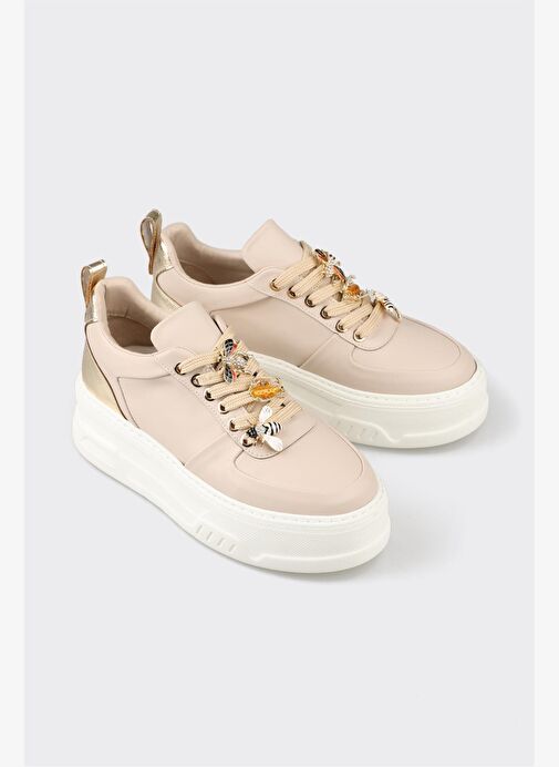 Bej Kadın Spor Ayakkabı - Görsel 5