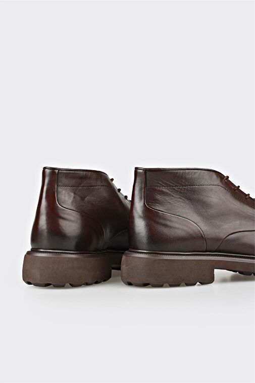 Kahve Deri Erkek Günlük Bot - Görsel 5