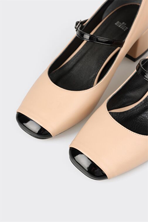 Elle Elle Bej Kadın Orta Topuk Ayakkabı Topuklu Ayakkabı | Boyner Bej - 5. görsel