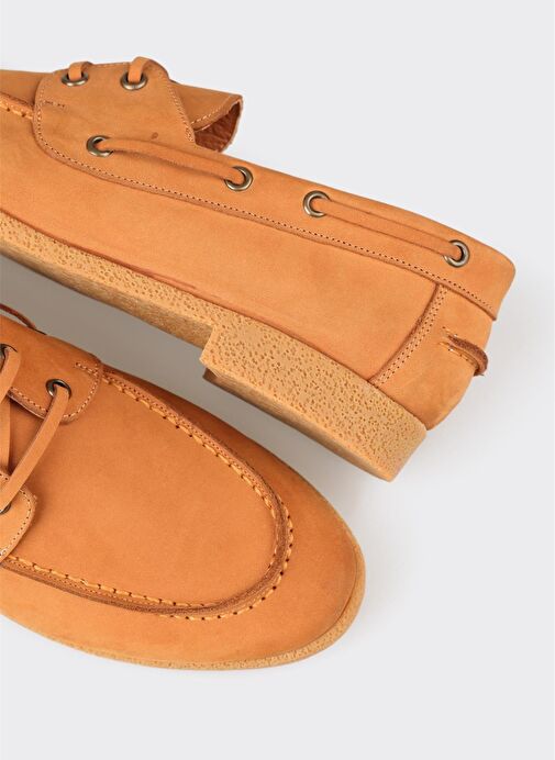 Taba Deri Kadın Günlük Ayakkabı - Görsel 6