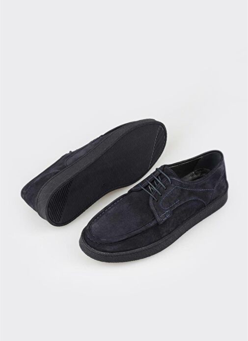 Lacivert Deri Erkek Günlük Ayakkabı - Görsel 4