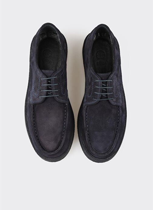 Lacivert Deri Erkek Günlük Ayakkabı - Görsel 5