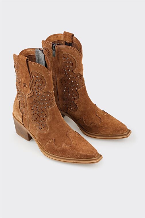 Taba Deri Kadın Günlük Bot - Görsel 5