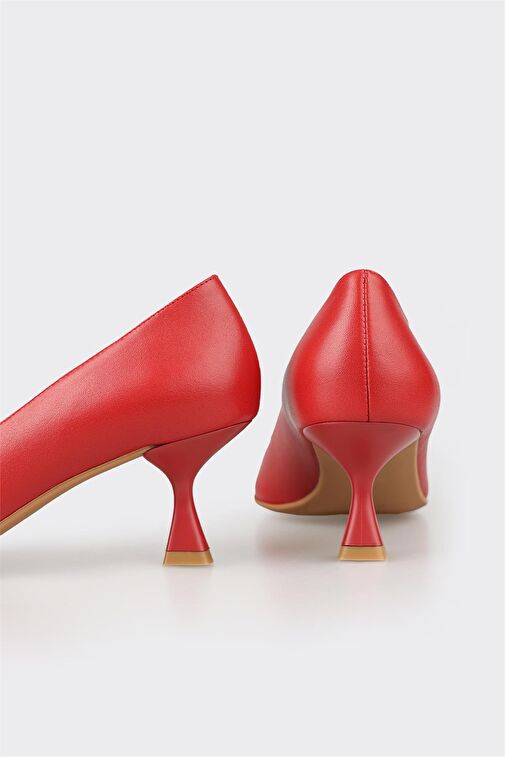 Elle Kırmızı Kadın Deri Stiletto NOELSA-1 - Görsel 3