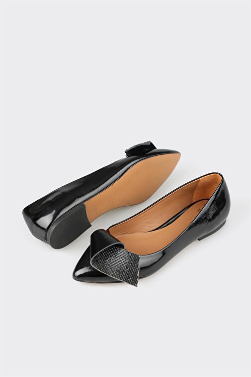 Elle Elle Siyah Kadın Rugan Babet PETRIO Klasik Ayakkabı | Boyner Siyah - 4. görsel