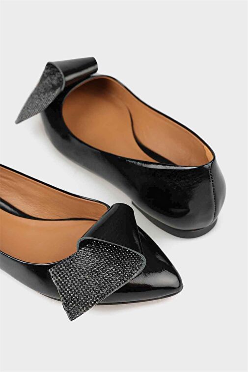 Elle Elle Siyah Kadın Rugan Babet PETRIO Klasik Ayakkabı | Boyner Siyah - 6. görsel