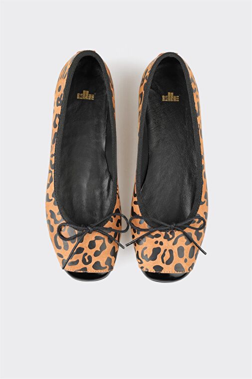 Taba Deri Kadın Günlük Ayakkabı - Görsel 5