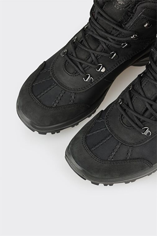 Siyah Deri Kadın Spor Bot - Görsel 6