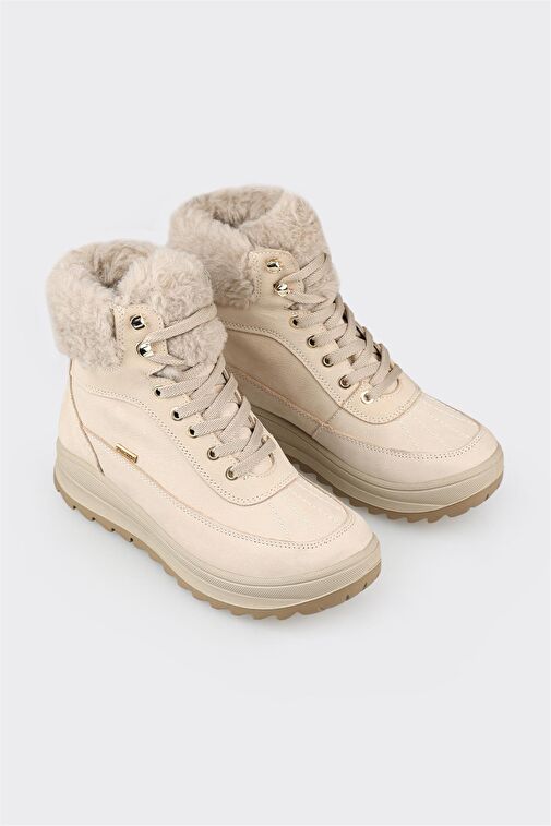 Bej Deri Kadın Spor Bot - Görsel 3