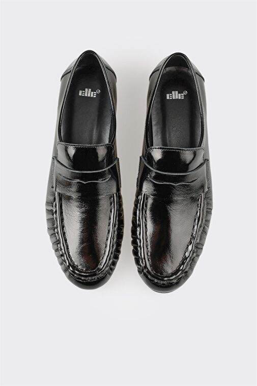 Elle Elle Siyah Deri Kadın Günlük Ayakkabı Loafer | Boyner Siyah - 5. görsel