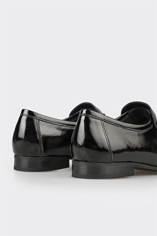 Elle Elle Siyah Deri Kadın Günlük Ayakkabı Loafer | Boyner Siyah - 6. görsel