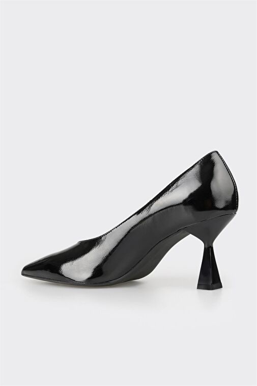 Elle Siyah Kadın Rugan Stiletto NERI - Görsel 4