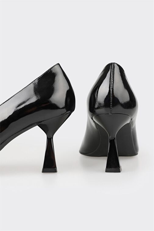 Elle Siyah Kadın Rugan Stiletto NERI - Görsel 5