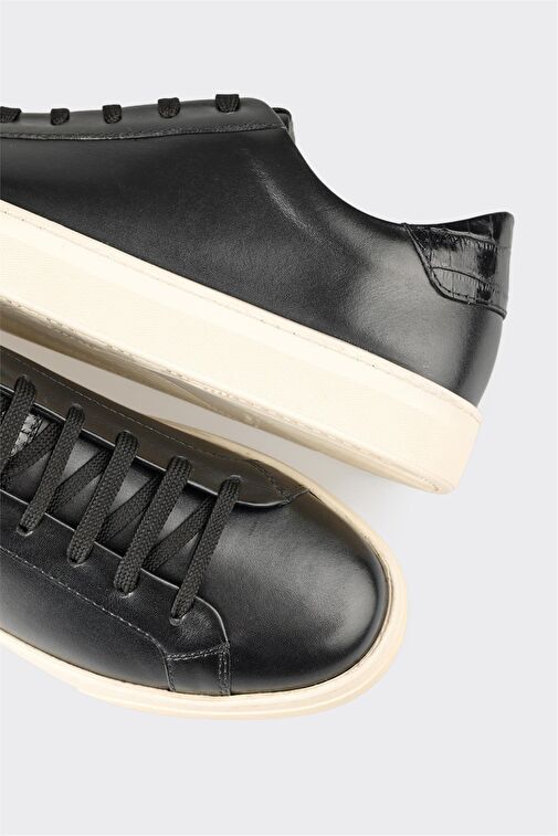 Elle Elle Siyah Erkek Deri Günlük Ayakkabı ATILIO Klasik Ayakkabı | Boyner Siyah - 6. görsel