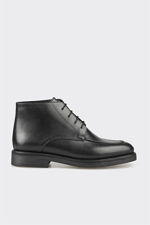 Siyah Deri Erkek Klasik Bot - Görsel 2