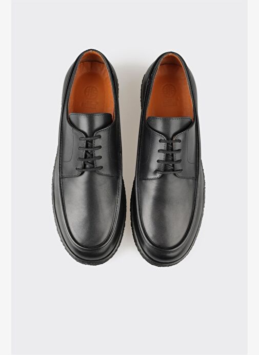 Siyah Deri Erkek Günlük Ayakkabı - Görsel 8