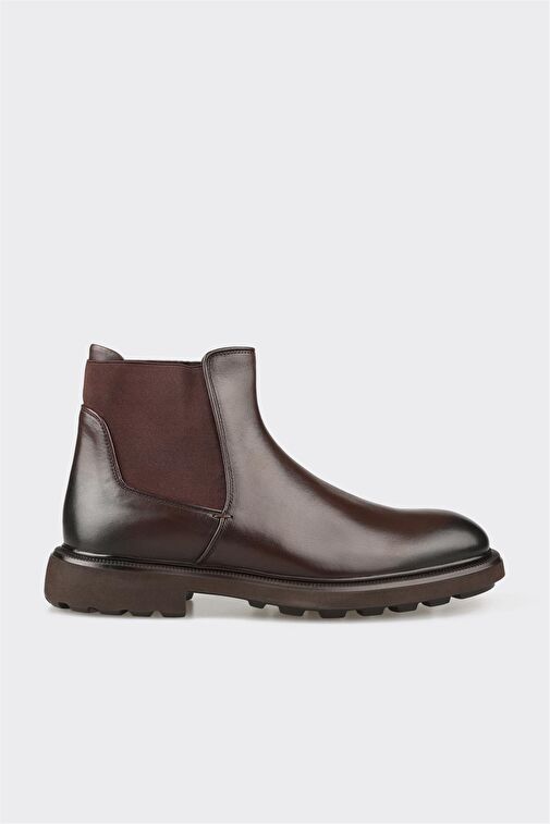 Kahve Deri Erkek Günlük Bot - Görsel 2