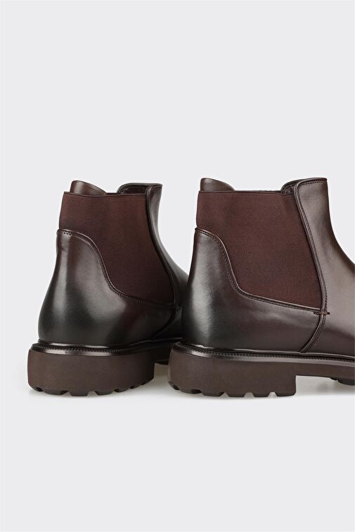 Kahve Deri Erkek Günlük Bot - Görsel 5