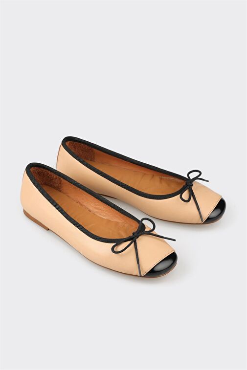Elle Elle Belirsiz Naturel Deri Kadın Günlük Ayakkabı Babet | Boyner Belirsiz - 3. görsel