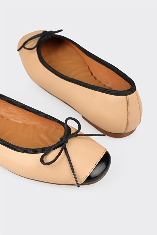 Elle Elle Belirsiz Naturel Deri Kadın Günlük Ayakkabı Babet | Boyner Belirsiz - 6. görsel