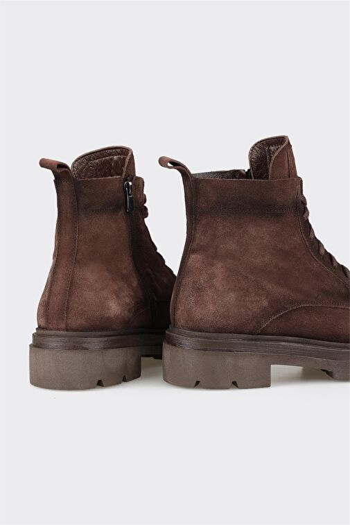 Kahve Deri Erkek Günlük Bot - Görsel 5