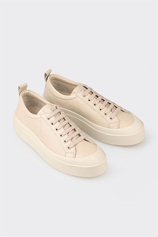 Elle Elle Bej Erkek Deri Sneaker YAMBOL | Boyner Bej - 3. görsel