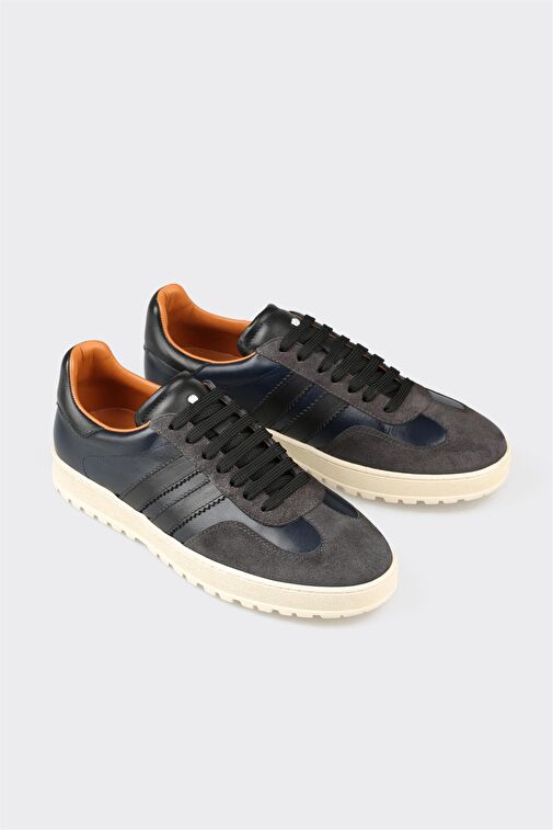 Elle Elle Antrasit Deri Erkek Spor Ayakkabı Sneaker | Boyner Antrasit - 3. görsel