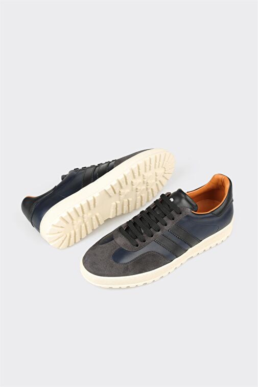 Elle Elle Antrasit Deri Erkek Spor Ayakkabı Sneaker | Boyner Antrasit - 4. görsel