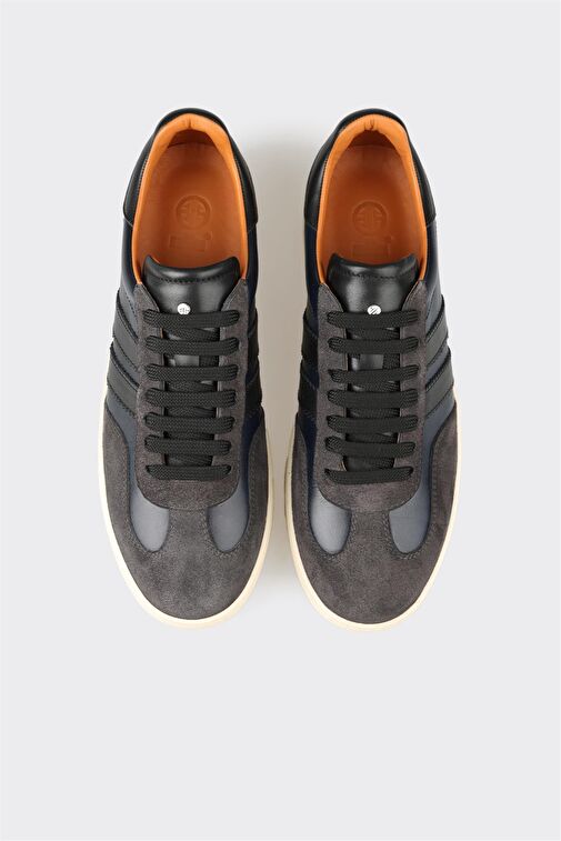 Elle Elle Antrasit Deri Erkek Spor Ayakkabı Sneaker | Boyner Antrasit - 5. görsel