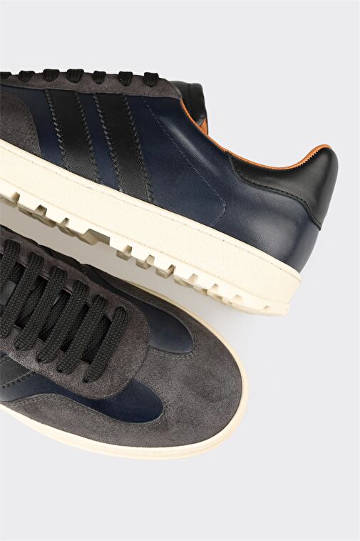 Elle Elle Antrasit Deri Erkek Spor Ayakkabı Sneaker | Boyner Antrasit - 6. görsel