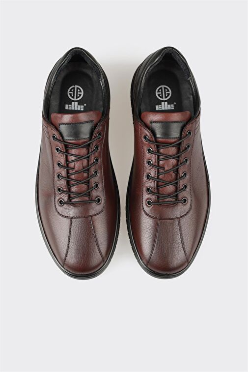 Elle Siyah Erkek Deri Günlük Ayakkabı COULSON - Görsel 5