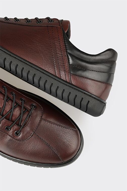 Elle Siyah Erkek Deri Günlük Ayakkabı COULSON - Görsel 6