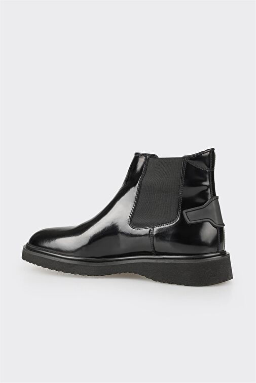 Siyah Deri Erkek Klasik Bot - Görsel 4