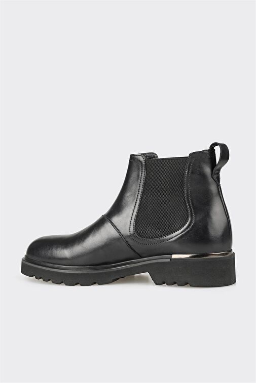 Siyah Deri Erkek Klasik Bot - Görsel 4