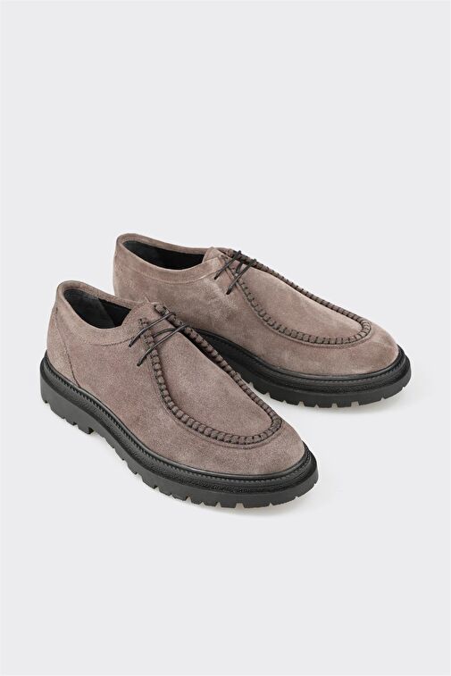 Antrasit Deri Erkek Günlük Ayakkabı - Görsel 3