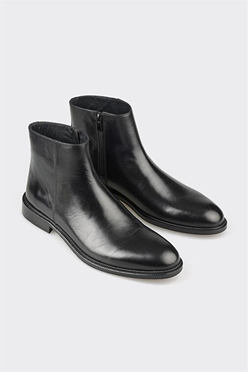 Elle Elle Siyah Deri Erkek Klasik Bot | Boyner Siyah - 3. görsel