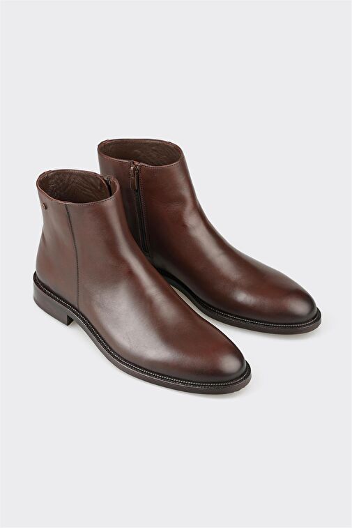 Kahve Deri Erkek Klasik Bot - Görsel 3