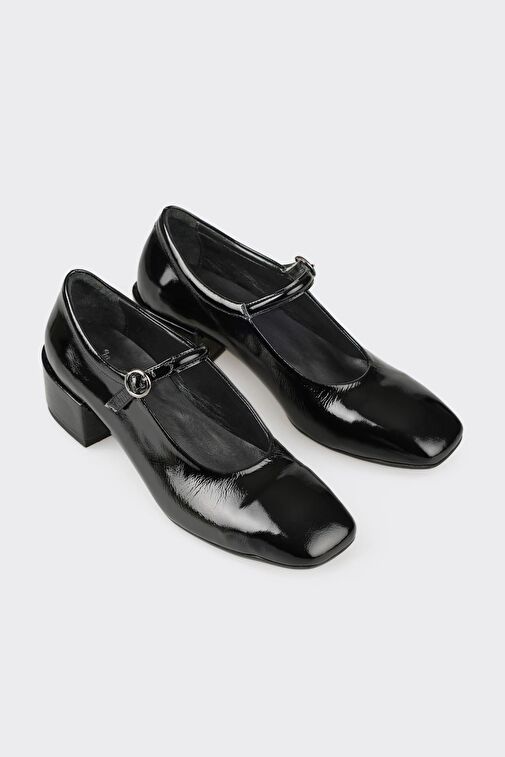 Elle Siyah Kadın Topuklu Ayakkabı GUNAX - Görsel 3