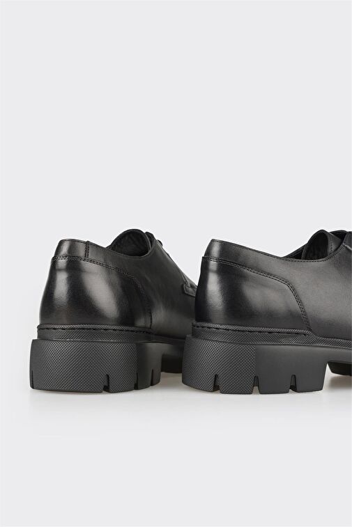 Elle Elle Siyah Erkek Deri Günlük Ayakkabı MAKAYE Klasik Ayakkabı | Boyner Siyah - 6. görsel