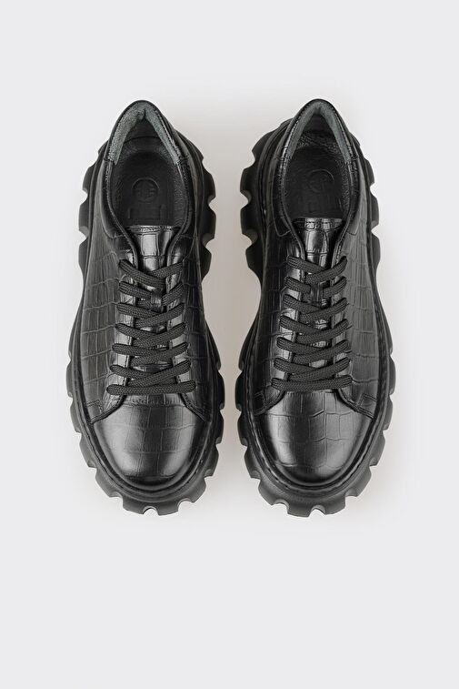 Elle Elle Siyah Deri Erkek Günlük Ayakkabı Klasik Ayakkabı | Boyner Siyah - 5. görsel